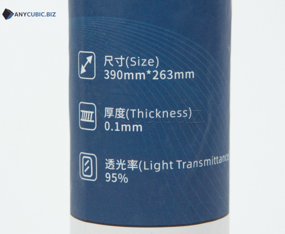 Фото 2 - Тефлонова FEP плівка для Photon M3 Max 13,6-дюймова матова 5шт. 390 × 263 mm