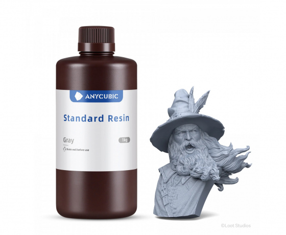 Фото 6 - Фотополімерна Базова смола Сіра Anycubic