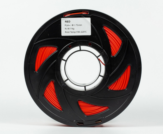 Фото 5 - Червоний PLA Plus (ПЛА плюс) пластик філамент для 3D принтера 1кг, 1.75мм, 330м Filament