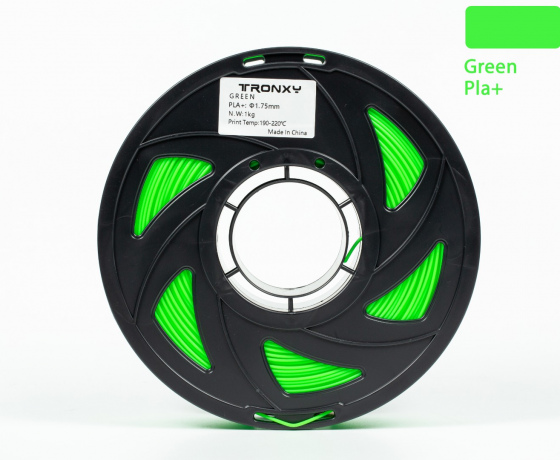 Фото 6 - Зелений PLA пластик Tronxy для 3D принтера 340m | 1 кг | 1,75 мм