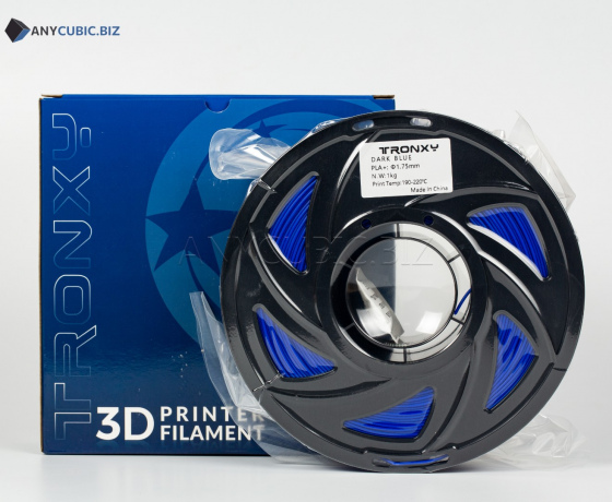 Фото 3 - Темно-синій PLA пластик Tronxy для 3D принтера 340м | 1 кг | 1,75 мм