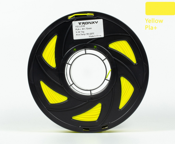 Фото 6 - Жовтий PLA пластик Tronxy для 3D принтера 340m | 1 кг | 1,75 мм