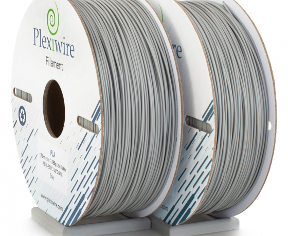 Фото 2 - PLA пластик Plexiwire для 3D принтера сірий 400м / 1.185кг / 1.75мм