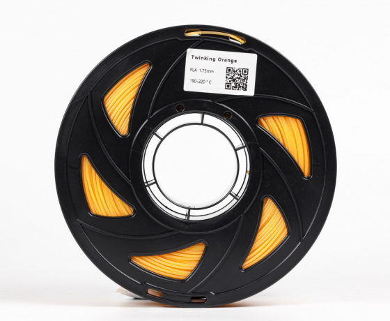 Фото 4 - PLA Twinkling пластик Помаранчевий 1кг | 1.75мм | 330м
