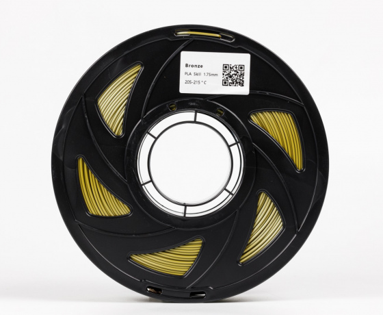 Фото 3 - Бронза Пла Пластик Шовковий \ PLA SILK Bronze 1кг | 1.75мм | 330м