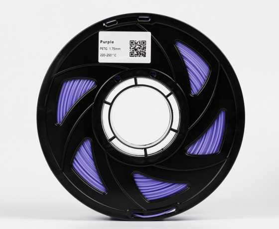 Фото 3 - Фіолетовий PETG (ПЕТГ) coPET пластик для 3D принтера | Purple PETG 1кг | 1.75мм | 330м