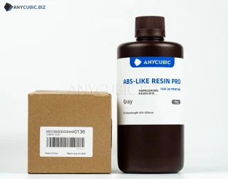 Сіра Aбс-подібна Фотополімерна смола про 1кг | Gray ABS-Like Resin Pro Anycubic 1kg
