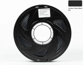 PLA Carbon Filament (пластик) для 3D принтера 1кг, 1.75мм, карбоновое волокно (черный)